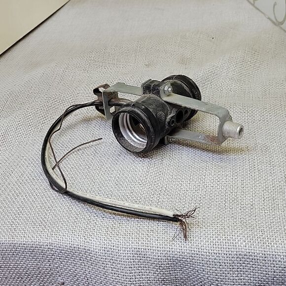 13" VTG White Glass Vanity Sconce Wall Light Shade Rectangle 1/2" Fitter MCM - Picture 9 of 9